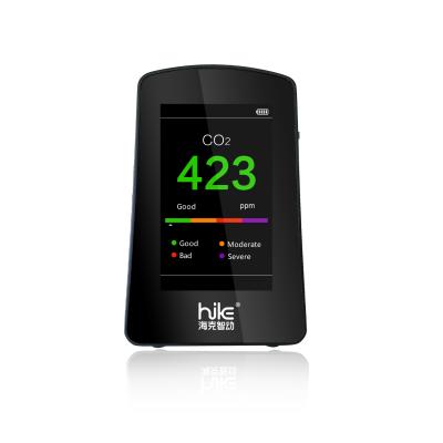 China Desktop CO2 Air Quality Rise B5C Indoor Monitor IAQ Meter Monitor with Rechargeable Battery 66*115*52mm for sale