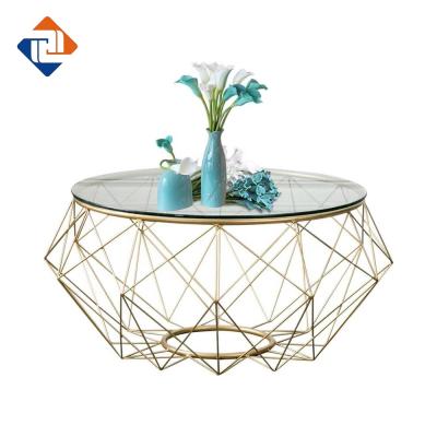 China New Design Glass Coffee Table Small Stainless Steel Coffee Table Living Room Furniture for sale