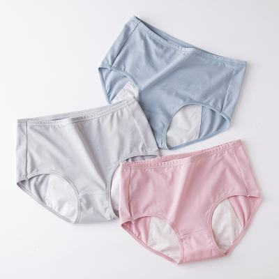 China Pastel Women's Style Cotton Leak Proof Period Asian Panties Breathable Hippie Mid Waist for sale