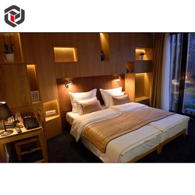 China Modern Fulilai Foshan Supplier Hotel Fixed Bedroom Furniture King Size Wooden Headboard For Sale for sale