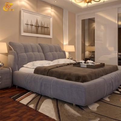 China New style luxury modern three star, 4 star, five star hotel custom made bed furniture guest room hotel bed base for hotel for sale