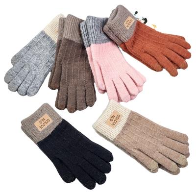 China adult mens and ladies screen iphone touch knitglove with soft and warm handfeel for winter season one size for sale