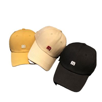 China Character adult for mens and ladies sun and UV proecting baseballcap with M embroidery for spring summber season for sale