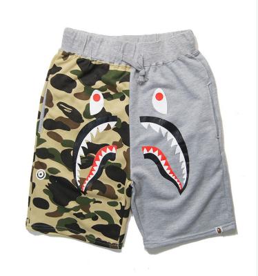 China Summer Anti-wrinkle Men Shorts High Quality Cotton Shark Print Shorts Fashion Casual Men Beach Shorts for sale