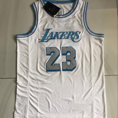 China Antibacterial Custom Design Team Basketball Uniforms Wear Comfortable Basketball Tank Tops Sublimated White Color for sale