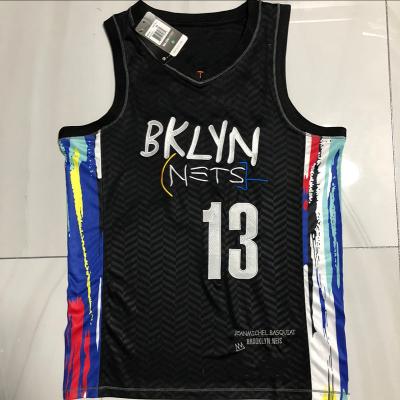 China 2021 Antibacterial Men's Basketball Tank Tops Comfortable And Breathable Sportswear Black Color With Number 13 for sale