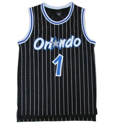 China Wholesale #1 Mens Basketball Tank Top Antibacterial Made Quick Dry Breathable Polyester Basketbol Formasi Black Color With Stripes for sale