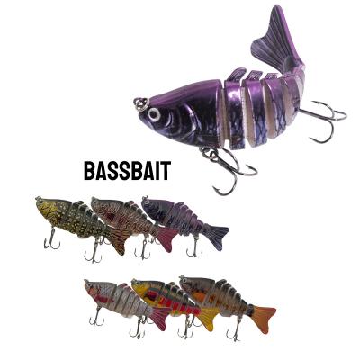 China Vivid Swimming Action new Hot Selling Swimbait 100mm 15g Artificial Hard Fishing Lure Multi Jointed Bait swimbait for sale