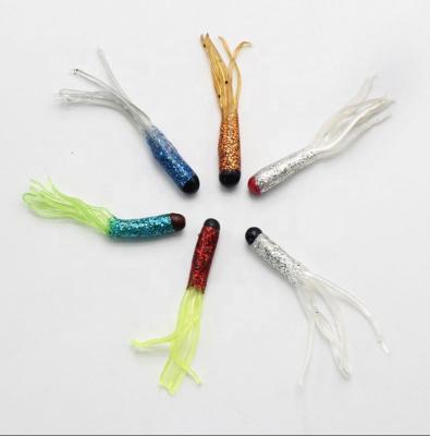 China Life-like New Wholesale 55mm 0.8g Bionic Soft Bait Tubular Simulation Bait In Various Water Fishing Lure Soft Bait for sale