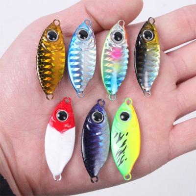 China Lead Wholesale Mini Fishing Lures Small Lead Bait 5g10g15g20g Metal Jig Lure Heavy Jigs With Blood Treble Hook for sale