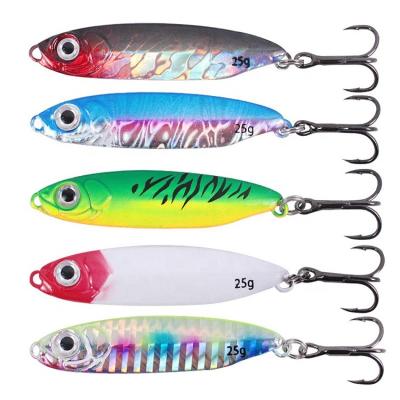 China Life-like On Stocks Metal Jig Lure 7g10g15g18g25g Shore Cast Lead Fish Hard Bait With Blood Treble Hook for sale