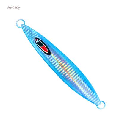 China Luminous Colors Tuerbai 60-250g Metal Isca Artificial luminous Metal Hard Bait Slow Pitch Jigs Lure Sinking Vertical Jigging Lures for sale