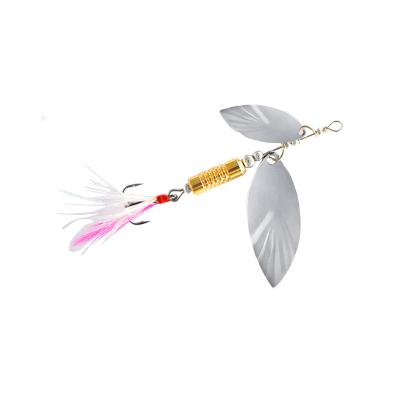 China Metal new Tuerbai Fake bait 7g 10g compound rotating jig sequin flying spinning bait telecast composite sequin bait horsemouth hook for sale