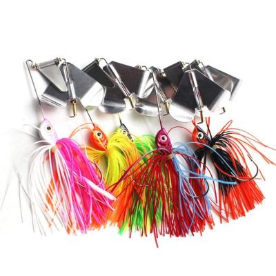 China Metal+PVC Fishing Lure Skirt 14.7g120mm Skirts Wire Buzzbaits Bladed Pescajig Skirt Jig Tying Sequin Paillette Silicone Material Isca for sale