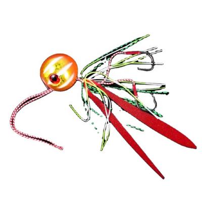 China Life-like Wholesale Round Head 100g Luminous Metal Speed Timon Jigging Lure Snapper Slider Buzzbait Fishing Bait for sale