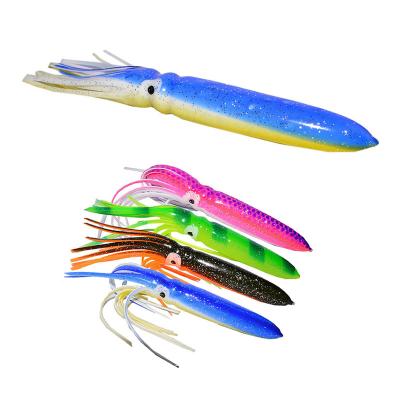 China Vivid Fish Swimming Action New Model Fishing Lifelike Ultimate Squid skirt Soft Lures Baits Octopus soft lure Sea Fishing rubber squid lure for sale