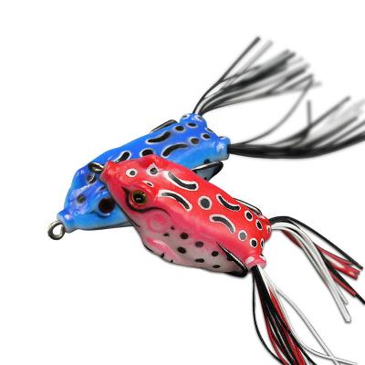 China Vivid Swimming Action Tuerbai new 5g8g13g 5 color Artificial frog Soft lure Rotating Baits Lure Fishing Frog soft Body Bait lure for sale