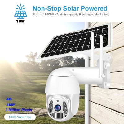 China 4g 3 million camera solar test auto tracking ptz pixel camera solar system outdoor wireless backup camera human motion tracking for sale