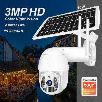 China Human Motion Tracking High Quality Hd Outdoor Waterproof Solar Powered Cctv Camera With 4g Sim Wireless Ptz Dome Camera Kit for sale