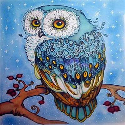 China American Style Owl Drop Shipping DIY Pop Art Crystal Rhinestone Diamond Painting Kit Full Drill New Design Home Decoration for sale