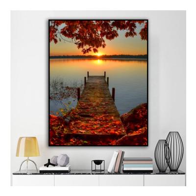 China Large Large Sunset Modern Seascape Painting Canvas Painting Living Room HD Print Wall Painting Home Decor Wall Painting for sale