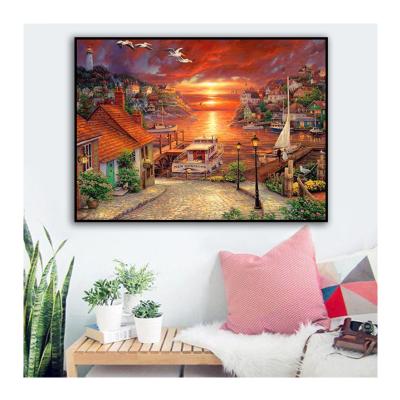 China Modern Factory Decoration Home Goods Prints Canvas Seascape Picture Painting for sale