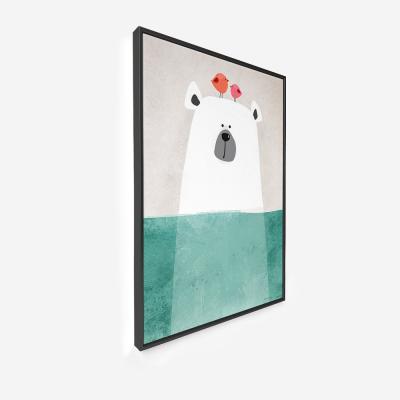 China High Resolution Printing Artwork Painting Living Room Prints Pictures Posters Cartoon Painting For Kids Baby Room Wall Art 3 Panels Factory Wholesale for sale