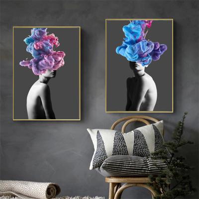 China Fashionable Girls Pictures Fantasy Painting Naked Living Room Prints Custom Factory Direct 3 Panels Wall Art Print Pictures Posters Canvas Wholesale for sale