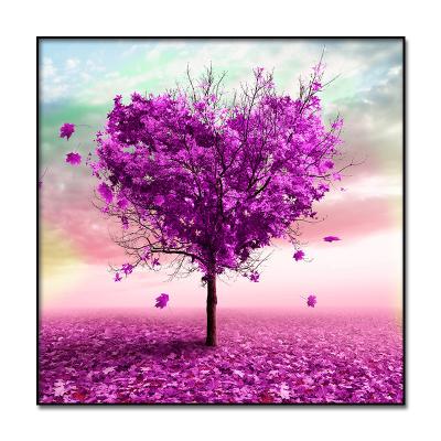 China Heart Tree Fashionable Fantasy Painting Living Room Prints Art Custom Factory Wall Print Pictures Posters Canvas Direct Wholesale for sale