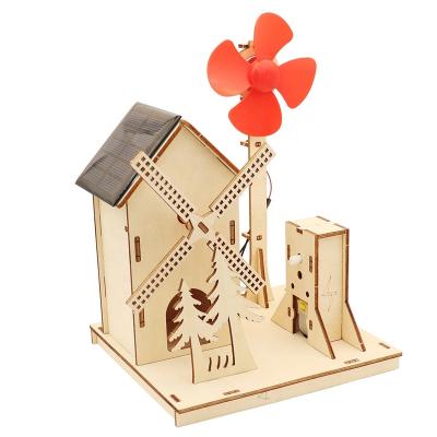 China DIY Soft Wooden Science Experiment Educational Science Models Stem Projects For Power Generation STEM Solar Energy Building Kit for sale