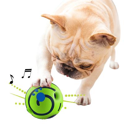 China Viable Shimmy Wiggling Giggle Ball, Dog Bite Resistant Vinyl Pet Ball Interactive Training Chew Cat Dog Ball Toys for sale