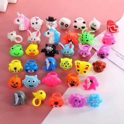 China As Newest Next Toy Color Changing LED Glowing Ring Toy Animal Shape TPR LED Glowing Picture Finger Light for sale