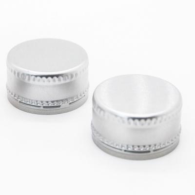 China 28mm Glass Bottle Pilfer Proof Lid , 18mm Pile Proof Cap , 18mm 25mm 28mm Aluminum Pilfer Proof Lid for sale