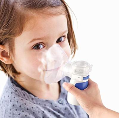 China Handheld Homecare Use Medical Ultrasonic Nebulizer USB Mini Cough Baby Mesh Inhaler Mask Portable Home Pocket for sale