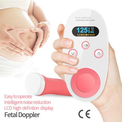 China Heartbeat Ultrasonic Fetal Monitor Home Ultrasonic Fetal Monitor Pregnant Woman Detector Hospital Clinic Fetal Doppler Radio for sale