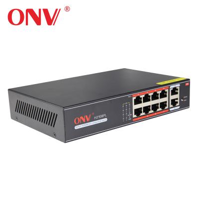 China Non-Standard POE OEM 10 Ports 120W Power Over Ethernet POE Switch Security Monitoring IP Camera MK470 en venta