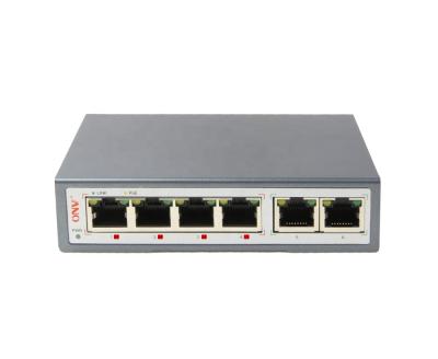 中国 Wall mounted POE 802.3bt poe switch with 4 port 60W 95W power over ethernet injector for speed dome 販売のため