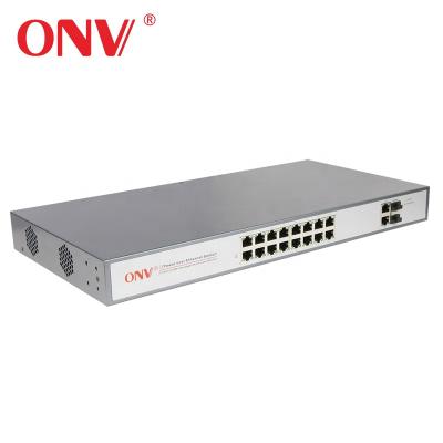 中国 OEM and ODM IEEE802.af/at unmanaged poe poe fiber switch with 16 poe port power switch gigabit uplink 販売のため