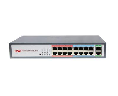 China LACP Video Surveillance Systems 16 gigabit uplink ethernet poe port network switch for sale