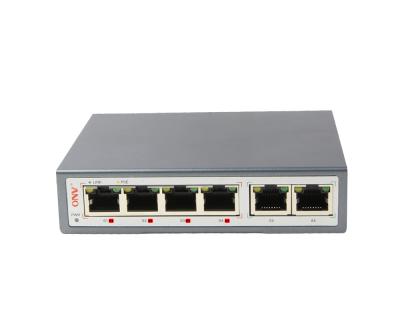 China POE port 6 full gigabit unmanaged BT PoE switch, port 1-4 can support super high 71W PoE power output en venta