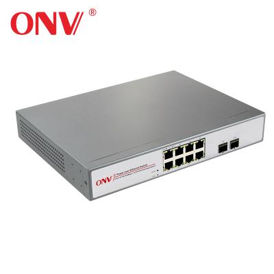 중국 Smaller LACP 8 Port Gigabit Switch with 8x 10/100/1000 Base-T RJ45 Ethernet Ports and 2x Gigabit SFP Slot 판매용