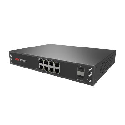 China Smart POE Network Switches High Performance Gigabit Switch POE 8 Ports And 2 SFP Fiber Ports for sale