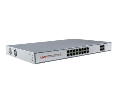 中国 POE ONV Manufacturing 48V Management Ethernet POE Switch 20 Ports 販売のため