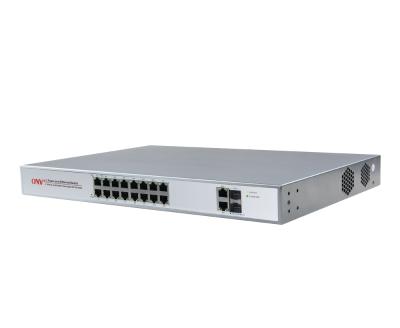 China POE ONV 20 Port Gigabit Full PoE Fiber Switch ONV-POE33020PF/at Te koop