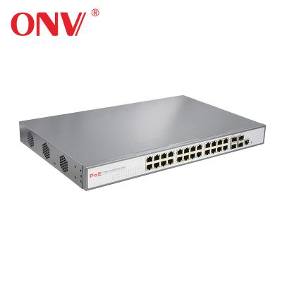 China LACP Poe Switch ONV 10/100/1000M Gigabit Managed Poe Switch 650W For IP Camera for sale