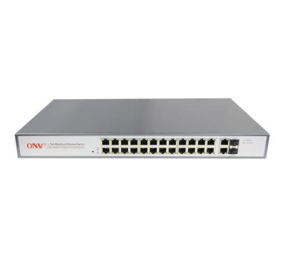 中国 LACP 600W 24 gigabit port uplink managed poe switches 販売のため