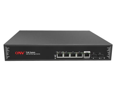 Cina LACP OEM 6 Port Full Gigabit l2+ Managed CCTV Network Ethernet POE Switch in vendita