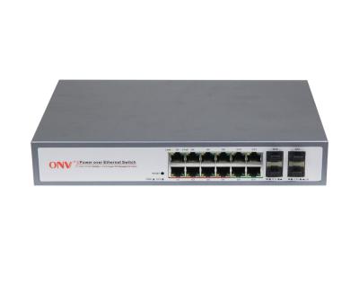 China LACP poe switch support IEEE 802.3af/at 250W power supply 250W inch rack installation gigabit ethernet embedded switch for sale