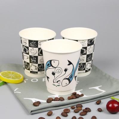 China High Quality Custom Disposable Reuse Wallpaper Double Coffee Cup for sale