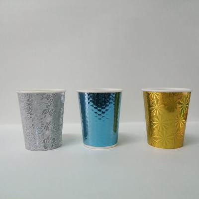 China Disposable Wholesale Hot Stamping Disposable Paper Cup for sale